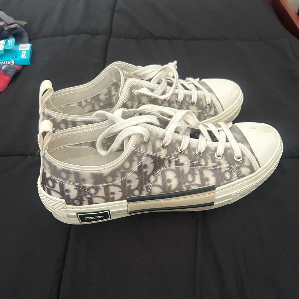 Dior Gray and White Men's Shoes